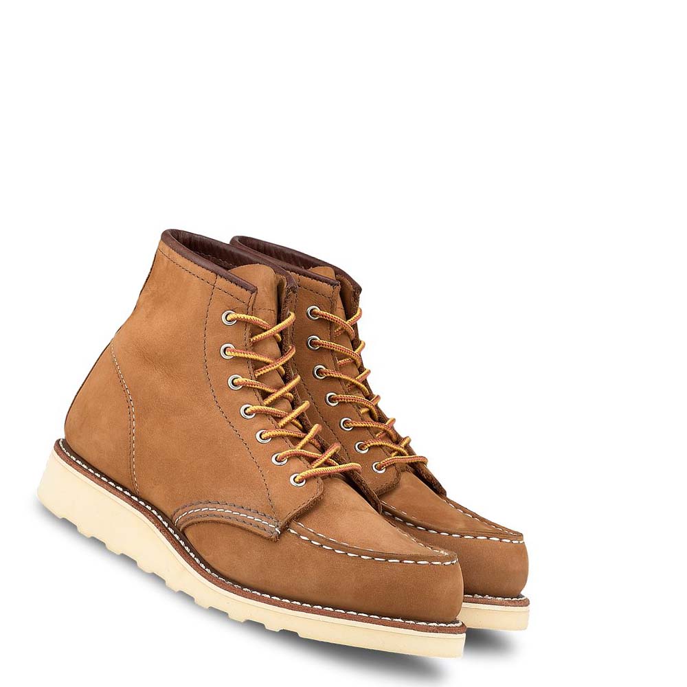 Red Wing CLASSIC MOC Heritage Short in Chinook Leather Women's Boots Brown | ZA 135ILH